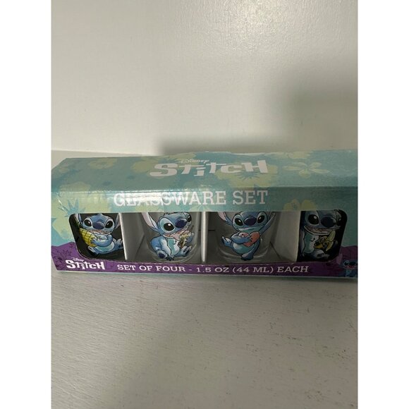 Disney Stitch Glassware Set - Set Of Four 1.5 Oz (44 Ml) Each - Picture 4 of 7
